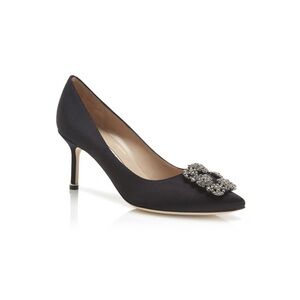 Manolo Blahnik - Hangisi 70 black satin pump